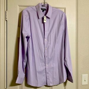 Express Lilac long sleeve dress shirt size large NWT